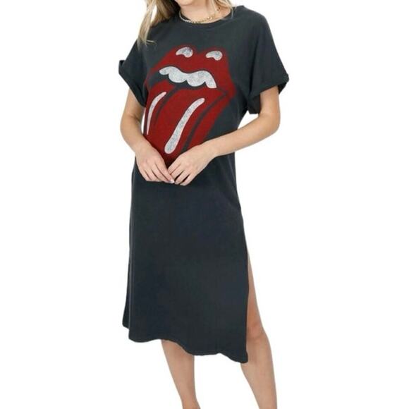 Daydreamer Women's Rolling Stones
Stars Rolled Sleeve Maxi Dress Size XS - Picture 1 of 5